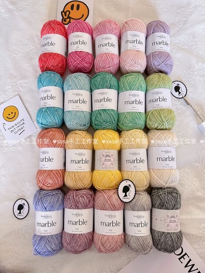 【代購區】馬卡龍色系噴毛紗10