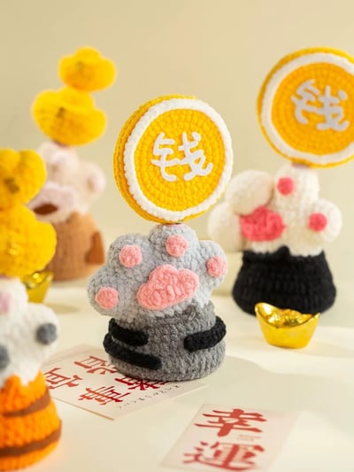 【代購區】招財貓擺件材料包1