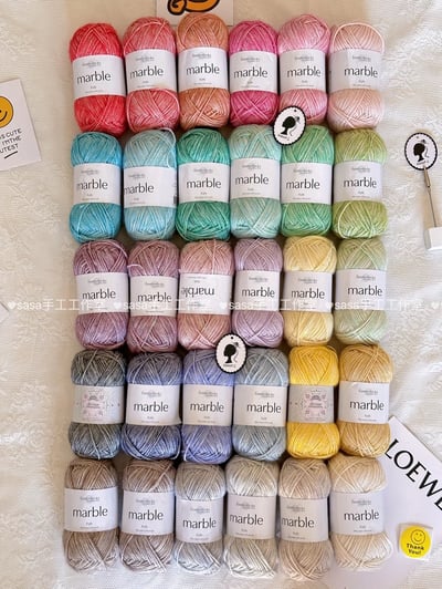 【代購區】馬卡龍色系噴毛紗2