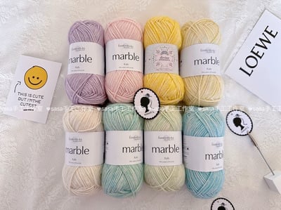 【代購區】馬卡龍色系噴毛紗4