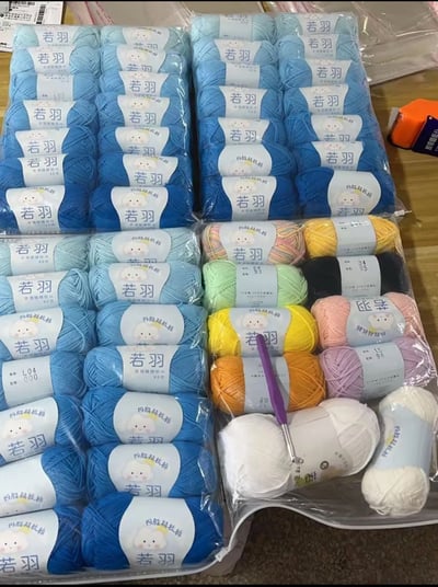 【代購區】牛奶棉海洋毯材料包3