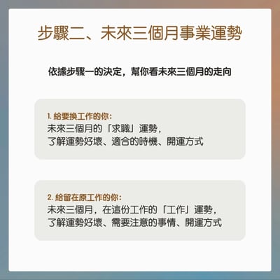 奧古心易占卜｜轉職占卜｜職涯十字路口，給迷茫的你。 我該留下嗎？最近適合換嗎？6