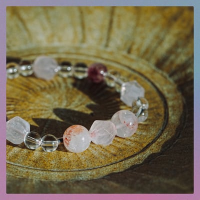 水晶能量手環【曖昧・吸引】吸引 增進桃花 感情升溫 魅力提升 釋放訊號6