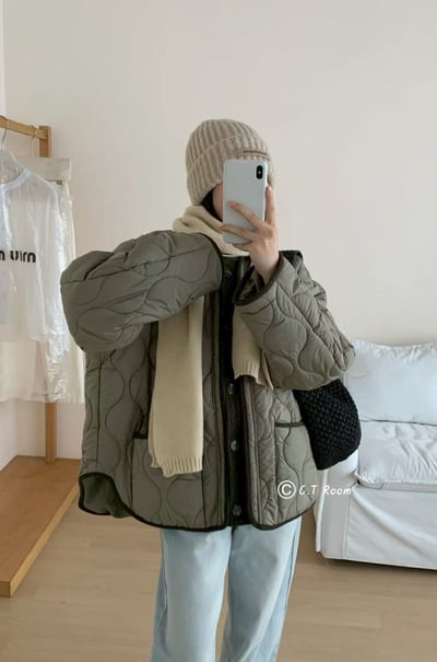 日系風鋪棉外套1