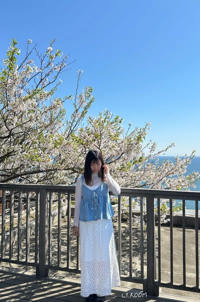日系立體花花長裙2