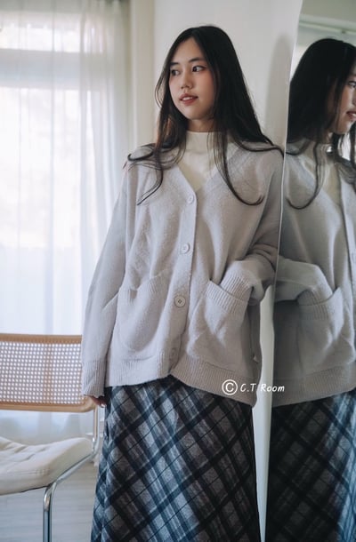 市集熱賣🔥熊寶寶口袋水貂毛罩衫4