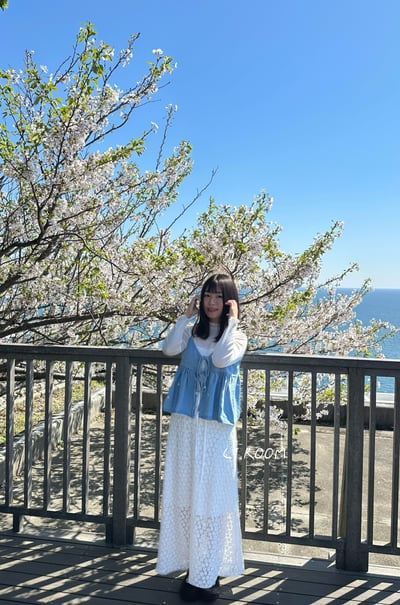 日系立體花花長裙3