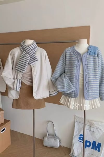 CP值超高！附圍巾雙面穿鋪棉外套3