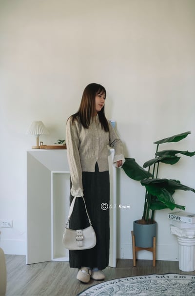 熱賣款🔥法式蕾絲蝴蝶結收腰針織毛衣4