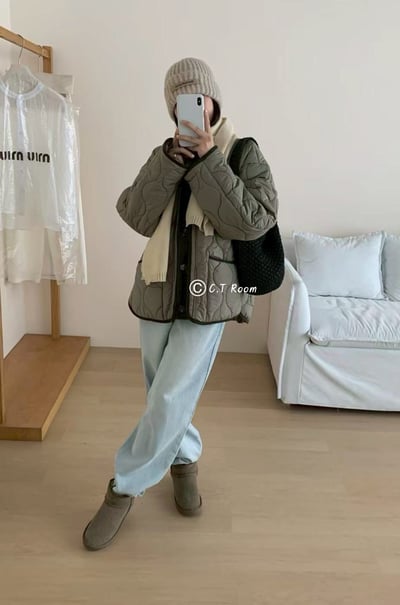 日系風鋪棉外套2