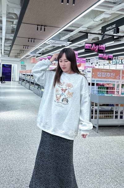 可愛狗狗大集合大學T2