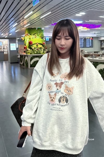 可愛狗狗大集合大學T1