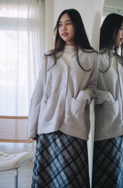 市集熱賣🔥熊寶寶口袋水貂毛罩衫6