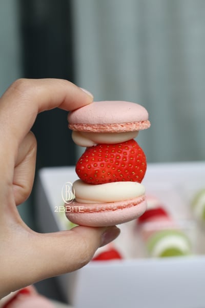 「馬卡龍」季節草莓馬卡龍2