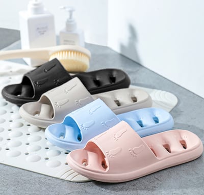 大腳丫超軟防滑洞洞浴室拖鞋2入組 CC-1508-113/118 時尚設計款 快速排水雙腳清爽 完美居家使用1