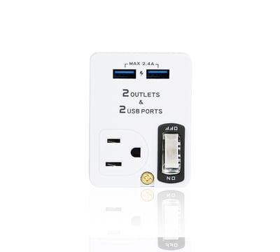 KINYO USB 節能分接插座1