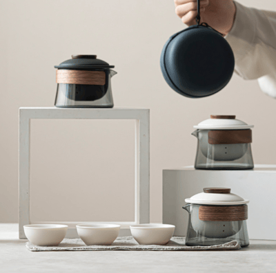 【Life Shop】悠然手抓壺快克杯 /附旅行收納包2