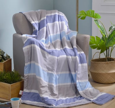 Abelia英國《雅痞藍調》莫黛爾天絲涼感抗菌涼被(5x6尺)1