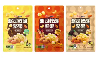 Viva 萬歲牌起司乾酪堅果(120g/包)〔椒鹽風味 美式燒烤風味 松露風味〕1