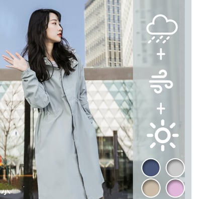 Reddot 紅點生活時尚有型防風防曬修身雨衣1