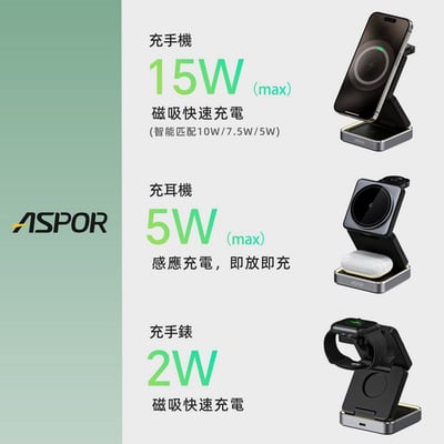 ASPOR 小魔方無線充電座7