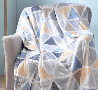 Abelia英國《幾何空間》冰絲沁涼抗菌涼感涼被(5x6.5尺)2