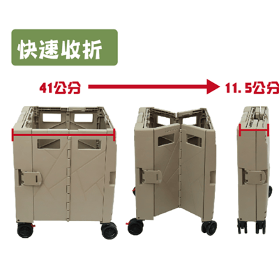 F.O.S.O折疊收納手推車 55L 大款1