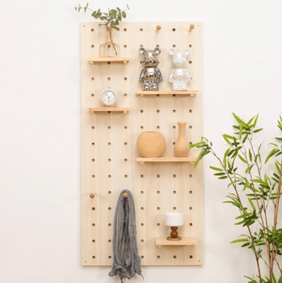 AOTTO北歐風DIY實木掛勾洞洞板-特大1