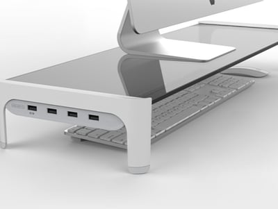 PowerRider N1 多功能HUB螢幕增高支架 白色1