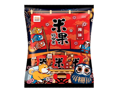 Viva 萬歲牌米果綜合果辣味(20gx10包/袋)1