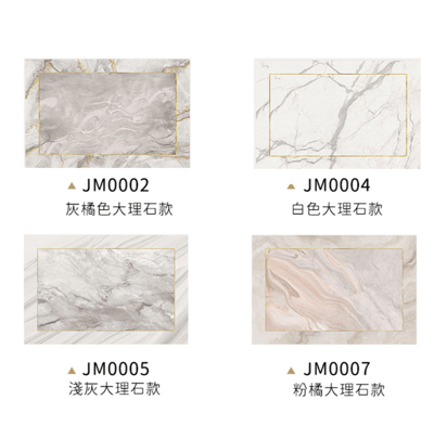 好拾選物買1送1硅藻土地墊/防油吸水/可清洗/軟墊/踏墊/長方形-大理石系列-40*602