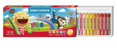 雄獅奶油獅粉蠟筆(20色組)1