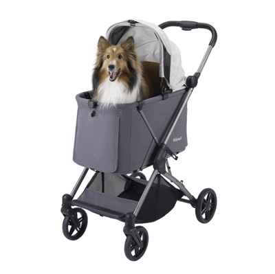 IBIYAYA 依比呀呀Maxi 瞬收中型寵物推車-星辰灰1