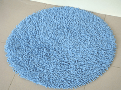 《純棉亮彩》超吸水圓形浴墊2入組(土耳其藍)(60x60cm)1