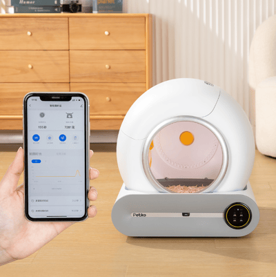 PETKO 佩可智能貓砂機/貓砂盆_可APP遠端操控-清潔配件組合(贈垃圾袋x3/漏砂墊/控砂盒)4
