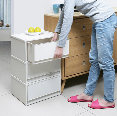 KEYWAY 聯府丹波單抽式整理箱20L-4入-面寬40公分(衣物收納/置物箱/抽屜式/收納箱 /MIT台灣製造3