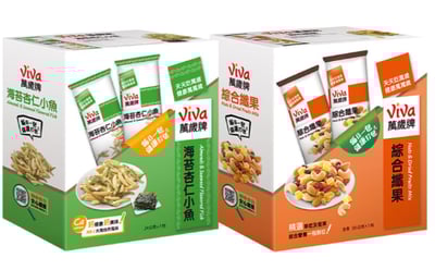 Viva 萬歲牌堅果盒裝 隨手包 綜合果〔綜合纖果 海苔杏仁小魚〕1