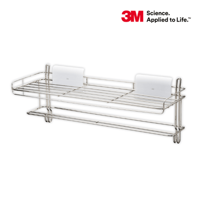 3M高承重304不鏽鋼收納系列 衣物毛巾置物架3