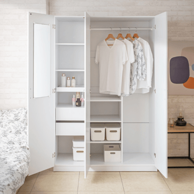 TZUMii蘿拉三門衣櫃-雙色可選 衣櫥/衣物收納櫃4