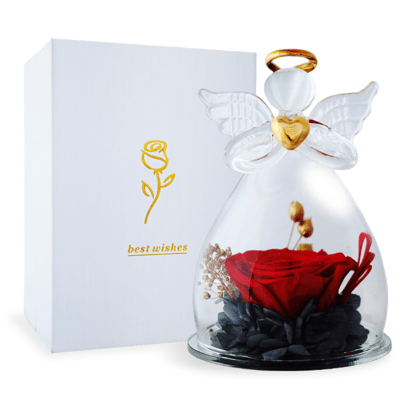 O Pretty 歐沛媞OPretty 天使相伴永生花祝福禮附禮盒(11.6X9.4X15.6cm)1