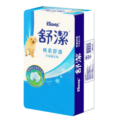 Kleenex 舒潔棉柔舒適平版衛生紙 300抽x6包/串1