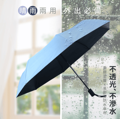 21吋黑膠自動晴雨傘 KU-90681