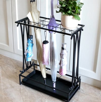 雨傘收納置物架 15孔16鉤(傘架 雨傘架)1