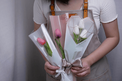 極度花燥永生花乾燥花材專賣店 仿真鬱金香花束袋 大花束 花禮2