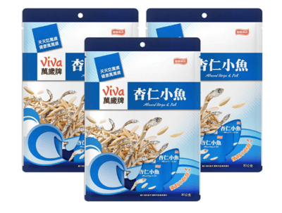 Viva 萬歲牌杏仁小魚 x3袋 (10包/袋x3袋)1
