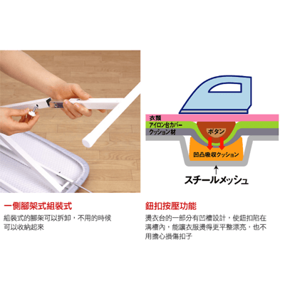 YAMAZAKI 山崎日本人型立地式燙衣板(閃電銀)日本百年品牌燙衣板/熨燙板5