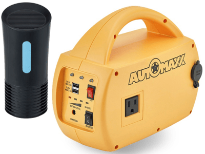 專業款DC/AC手提式行動電源210wh+隨行隨身型活性碳負離子空氣清淨除塵蹣機1