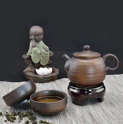 涅道柴燒1壺2杯茶具組1