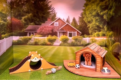 紙紮狗寵物情境2