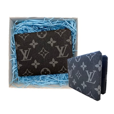 紙紮LV黑格短夾1